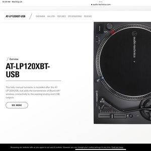 Direct-Drive Turntable (Analog, Wireless & USB) AT-LP120XBT-USB - New in Box